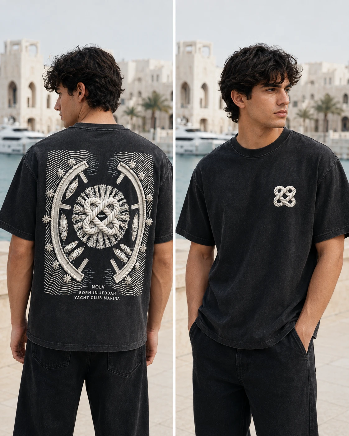 MARINA — YACHT CLUB — أسود / S